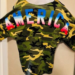 Spirit jersey camo America oversized unisex top S